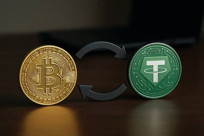 Обмен Tether (USDT) на Bitcoin (BTC)